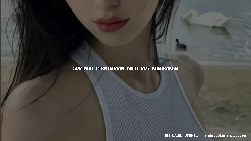 subindo permintaan aneh bos kontrakan