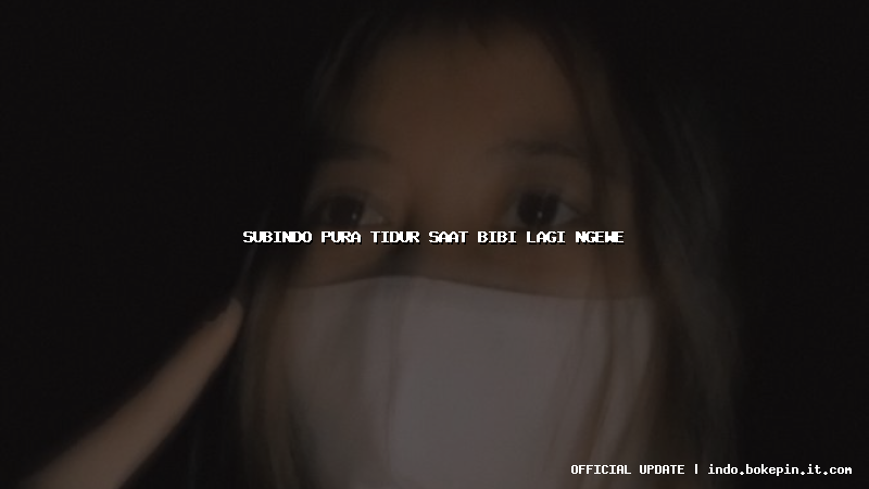 subindo pura tidur saat bibi lagi ngewe