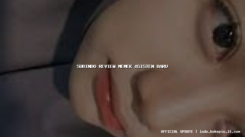 subindo review memek asisten baru